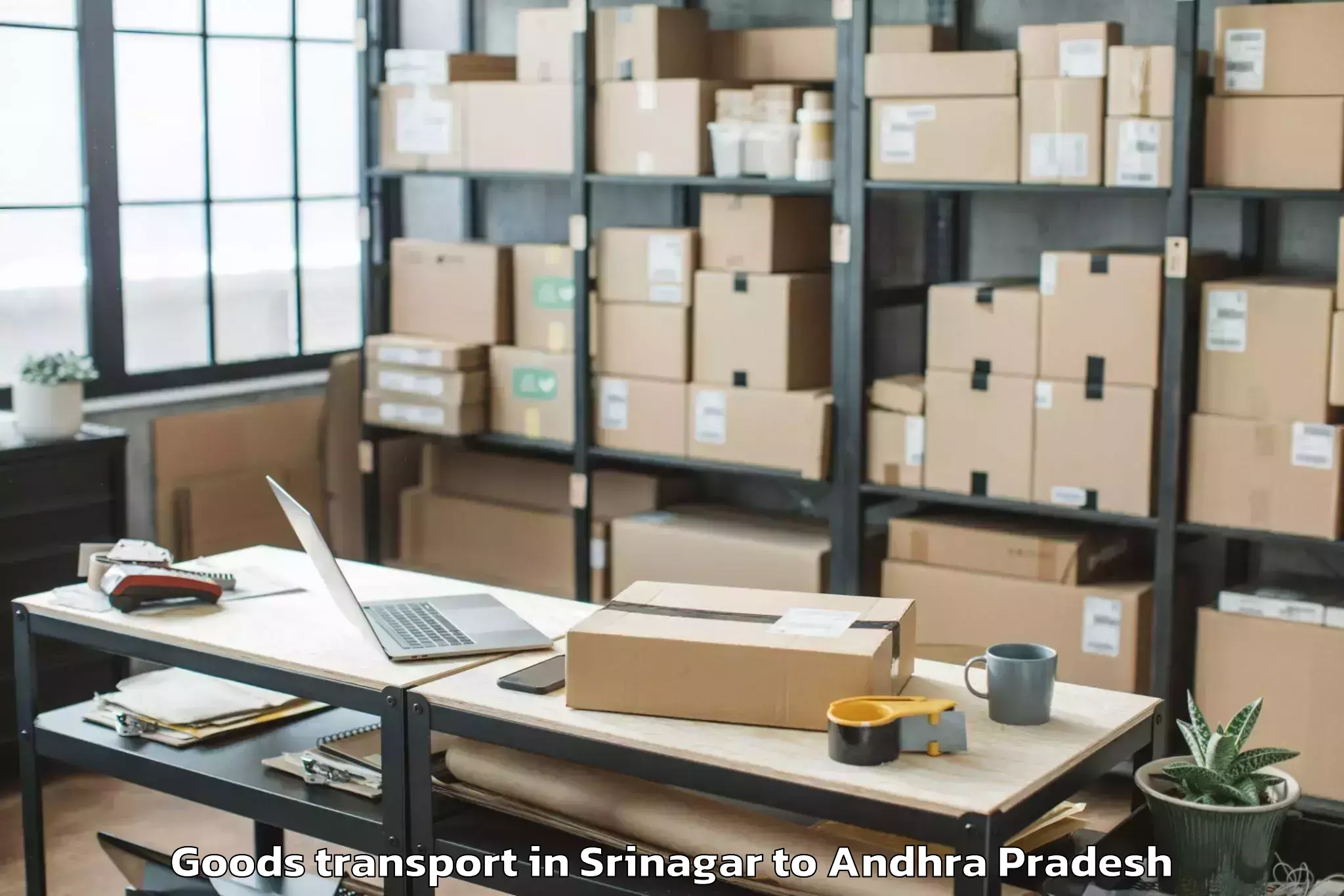 Leading Srinagar to Araku Goods Transport Provider